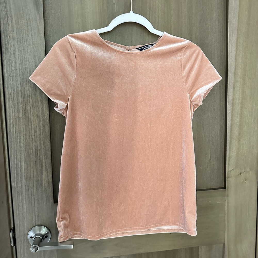Girl’s Lands' End Velvet Top